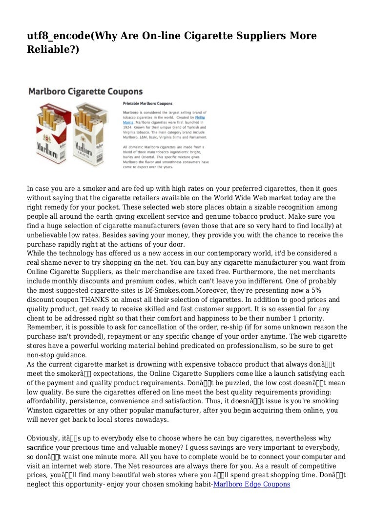 Why Are Upon-line Cigarette Manufacturers A lot more Dependable? image about Virginia Slims Coupons Printable titled Why Are Upon-line Cigarette Companies Further more Trustworthy?